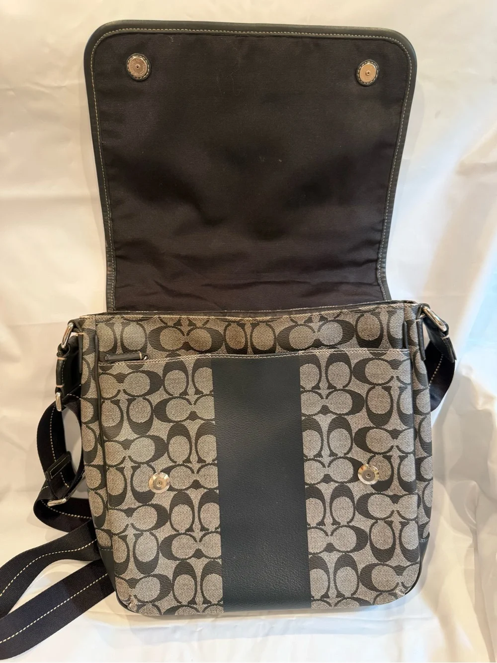 Coach Men’s Messenger Bag in Brown and Black
